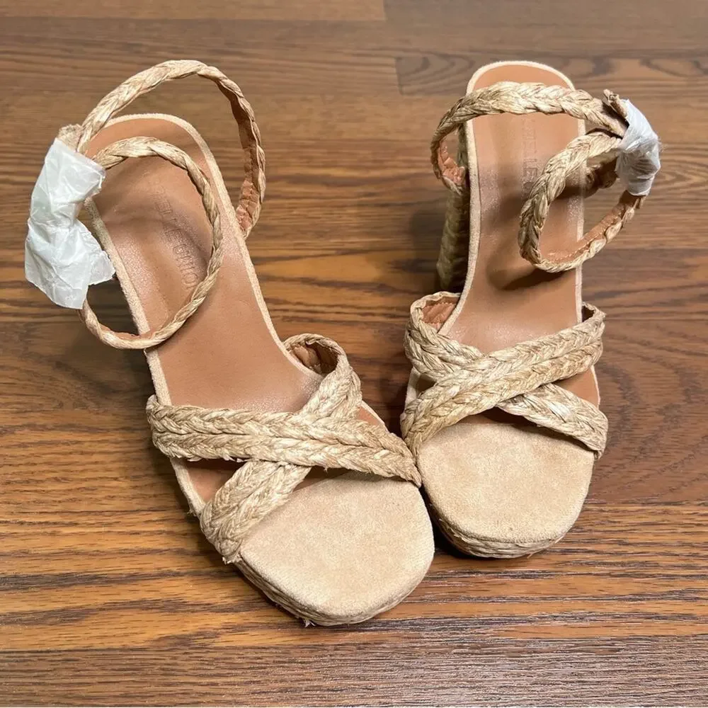 Gabrielle Union Marianne Woven Platform Sandal size 9